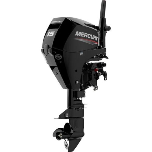 Mercury 15hp EFI Tiller FourStroke Outboard Motor – 15″ Shaft, Manual Tilt/Trim, Electric Start w/ Manual Backup