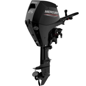 Mercury 25hp EFI Tiller FourStroke Outboard Motor - 15" Shaft, Manual Tilt/Trim, Manual Start
